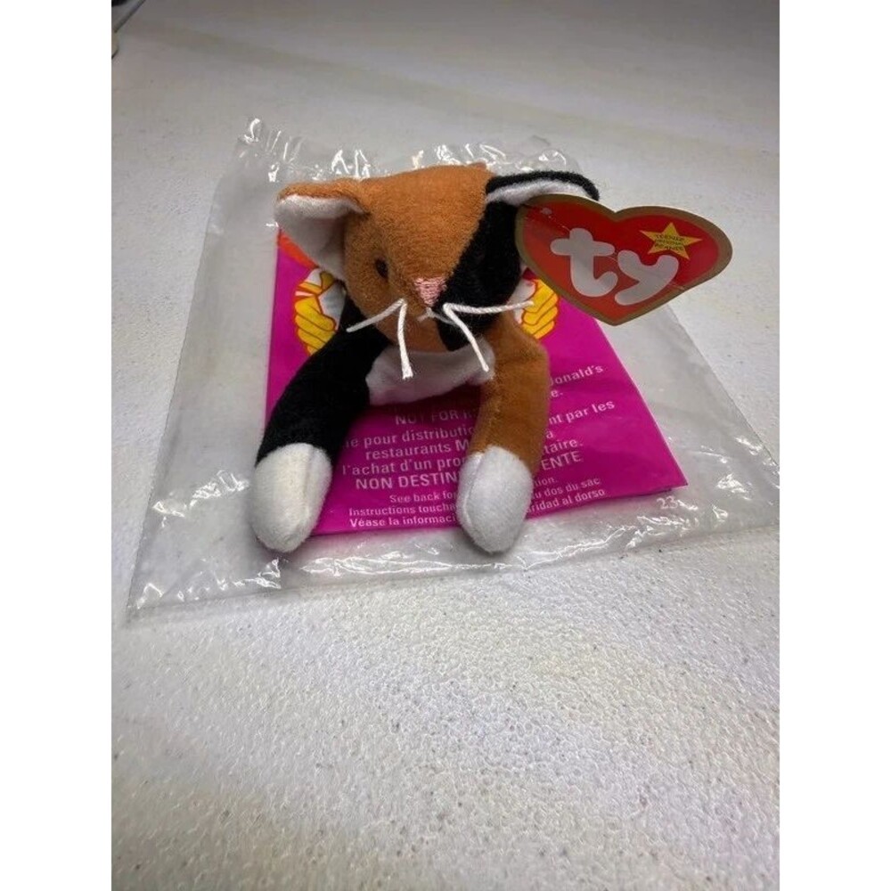 Ty Teenie Beanie Baby McDonalds Chip The Cat 7139